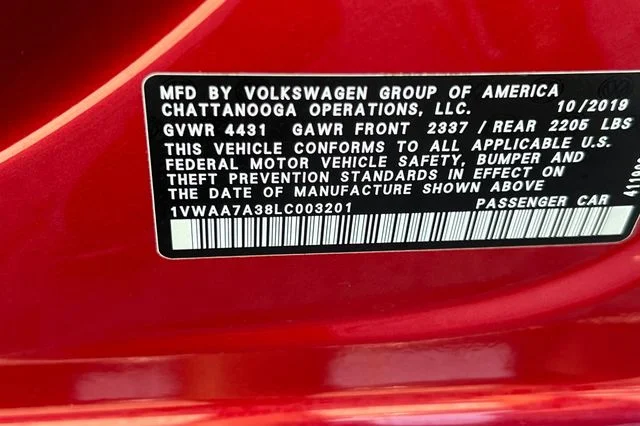 Used 2020 Red Metallic Volkswagen 2.0T S image 32