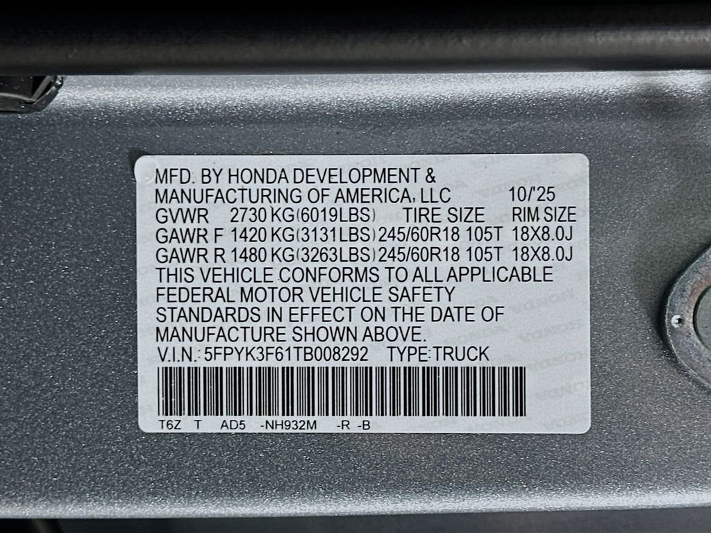 2026 Honda Ridgeline TrailSport - Photo 24