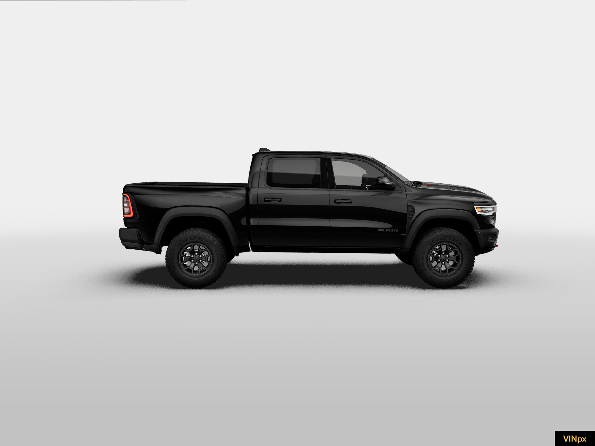 New 2027 Diamond Black Crystal Pearl-Coat Exterior Paint RAM TRX image 9