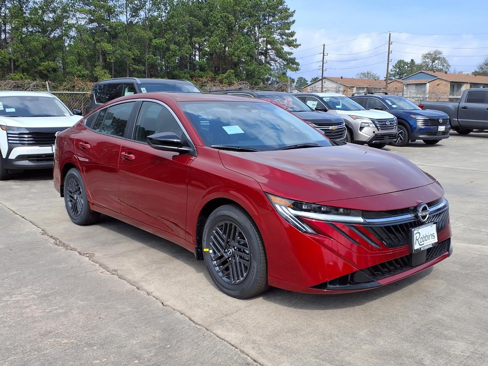 2026 Nissan Sentra SV Red at Robbins Nissan