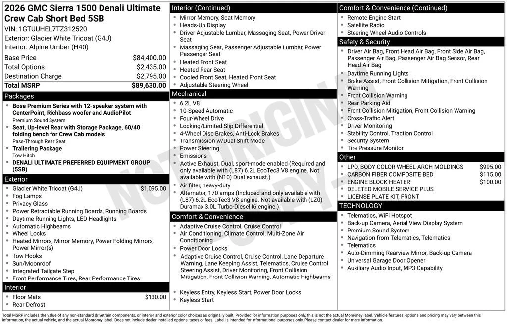 2026 GMC Sierra 1500 Denali Ultimate - Photo 17