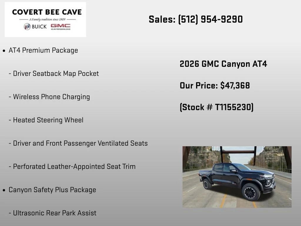 New 2026 Onyx Black GMC AT4 image 24