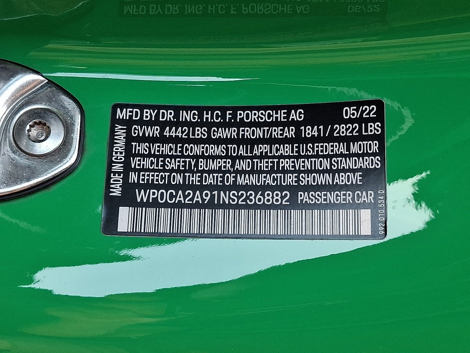 Used 2022 Python Green   3I Porsche Carrera image 29