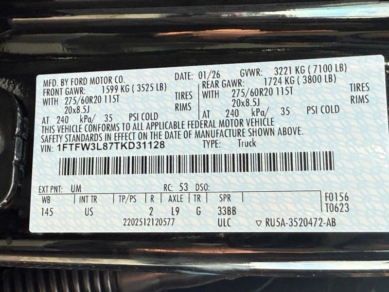 New 2026 Agate Black Metallic Ford XLT 4WD SuperCrew 5.5