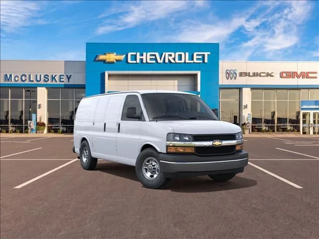 New 2026 White Chevrolet Work Van image 1