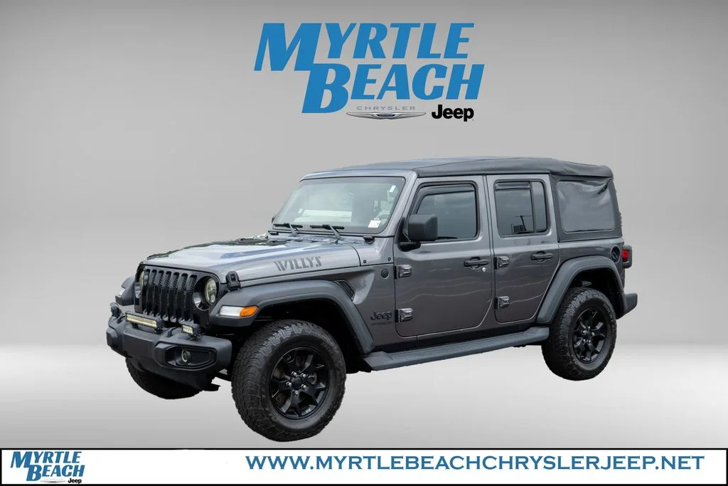 Certified Used 2021 Crystal Metallic Jeep Unlimited Willys image 2