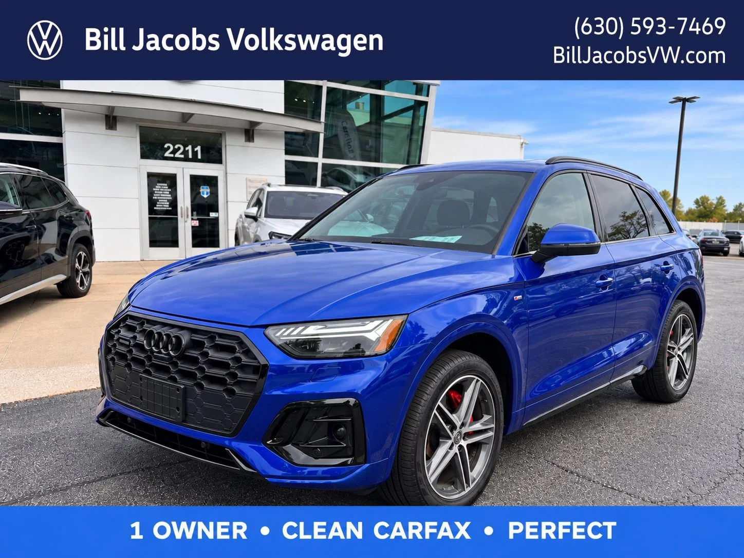 Used 2024 Blue Metallic Audi 55 Prestige image 1