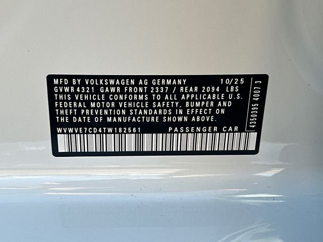 New 2026 White Volkswagen Autobahn image 35