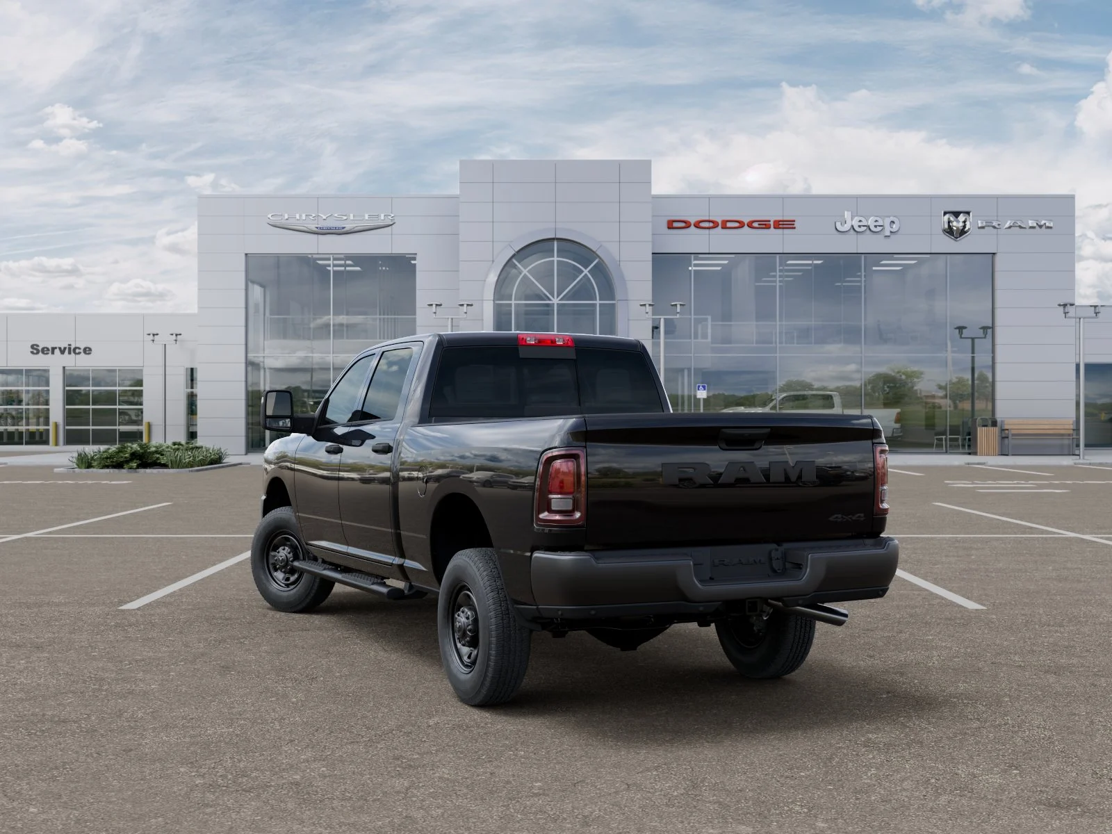 New 2026 Diamond Black Crystal Pearl-Coat Exterior Paint RAM Tradesman image 66