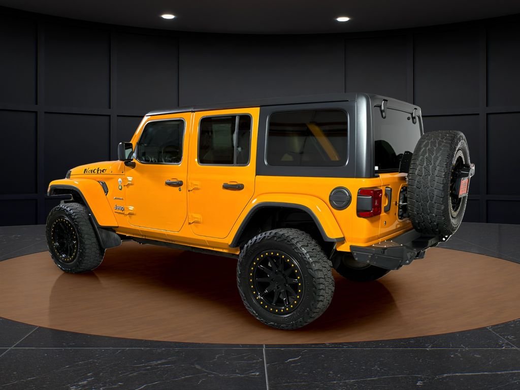 Used 2018 Yellow Jeep Unlimited Sahara image 3