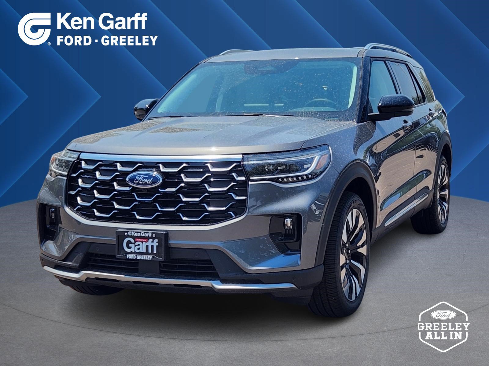 New 2026 Carbonized Gray Metallic Ford Platinum image 1