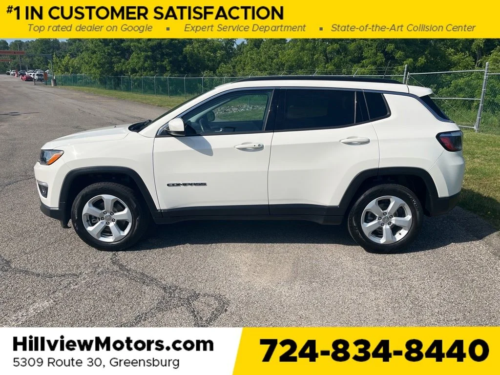 Used 2021 White Clearcoat Jeep Latitude image 2