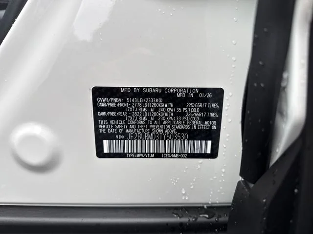 New 2026 CRYSTAL WHITE PEARL Subaru Wilderness image 19