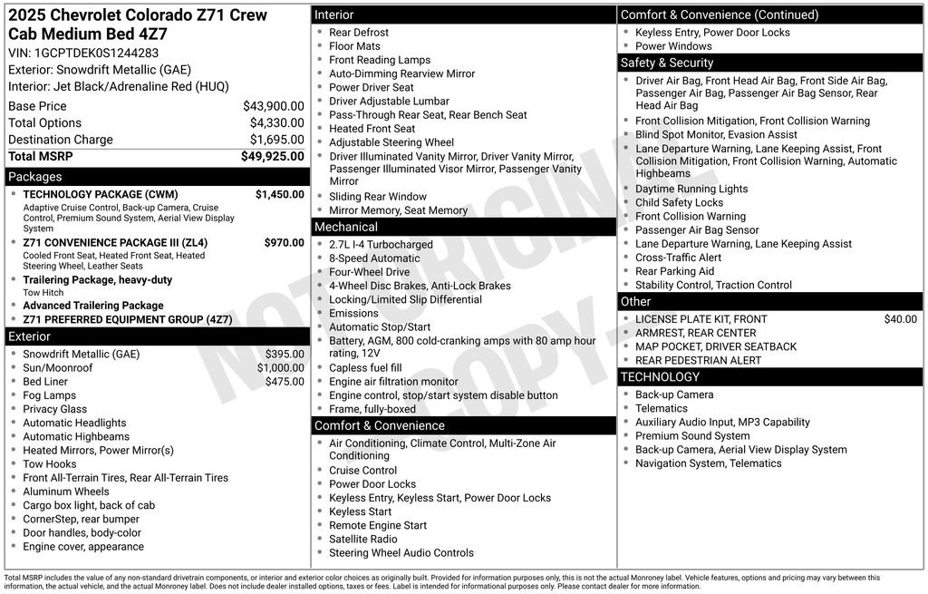 Used 2025 Gray Chevrolet Z71 image 3