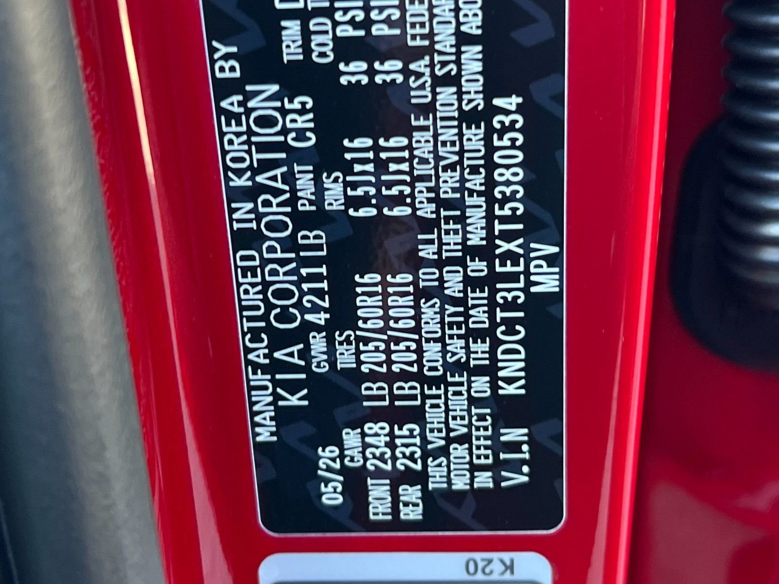 New 2026 Runway Red Kia SX image 35