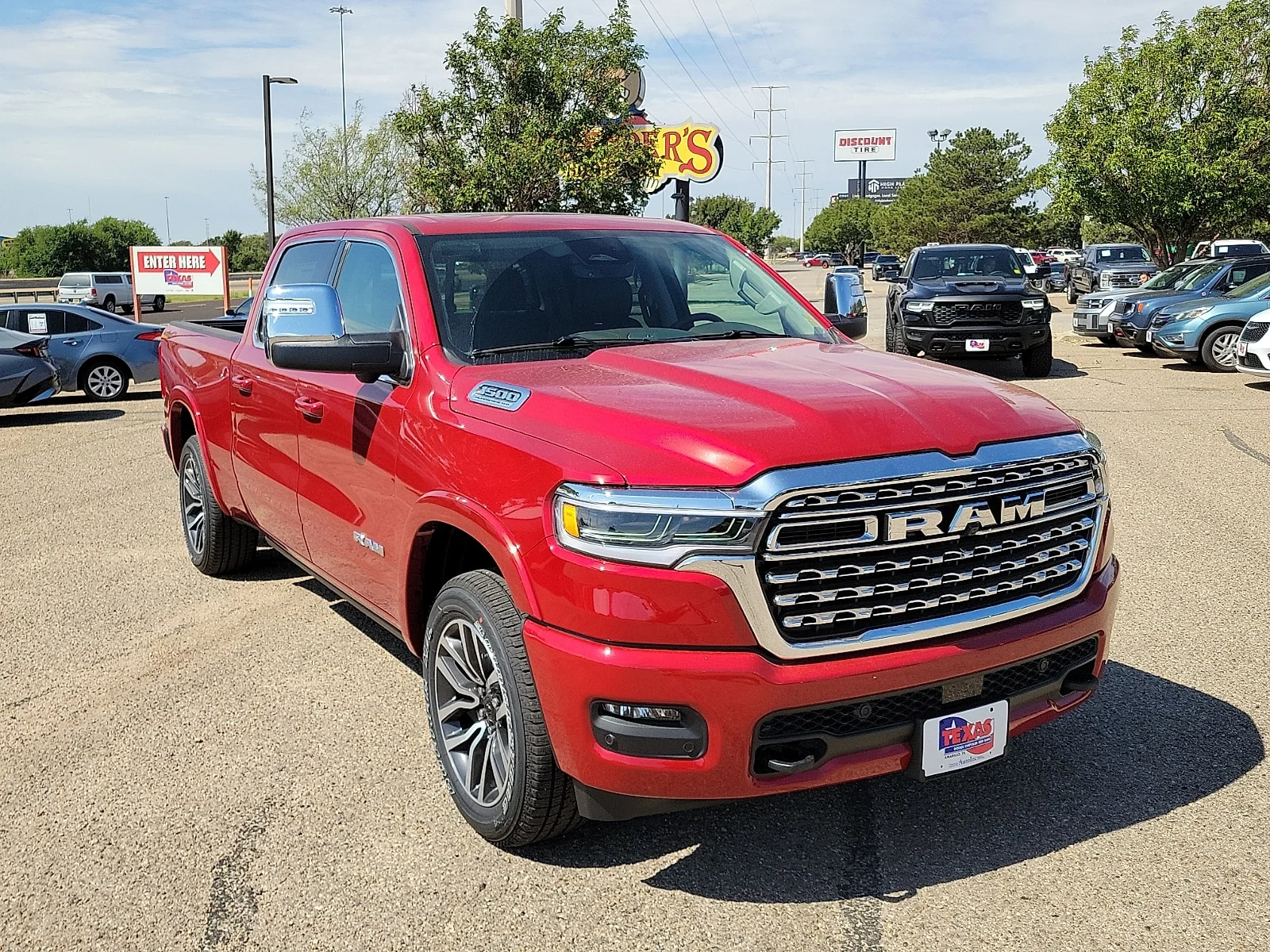 New 2027 Molten Red Pearlcoat Ram LIMITED LONGHORN CREW CAB 4X4 6