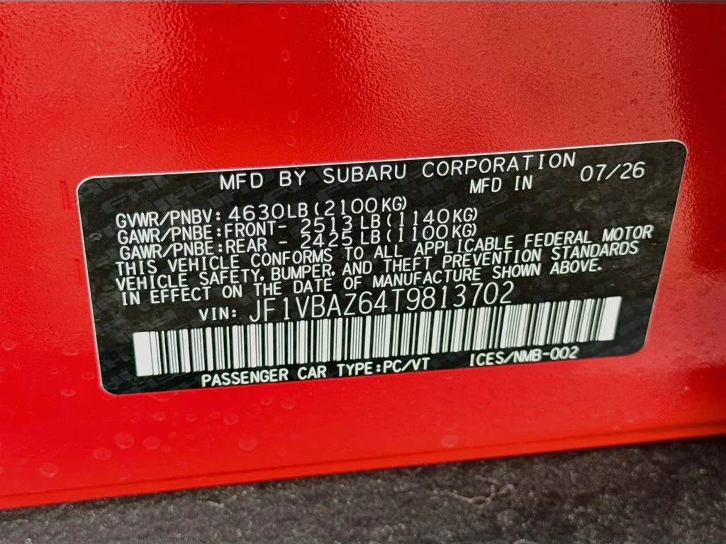 New 2026 Red Subaru tS image 40