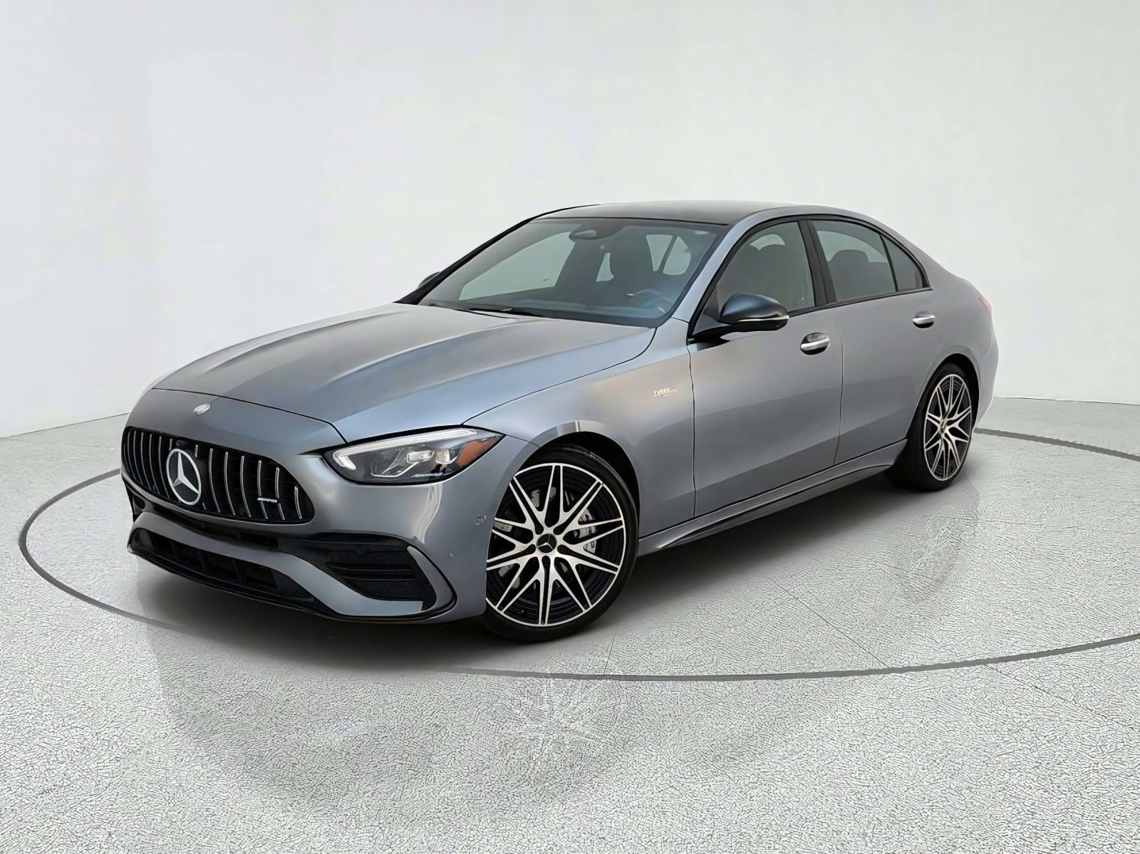 Certified Used 2024 Selenite Grey Metallic Mercedes-Benz AMG® C 43 image 1