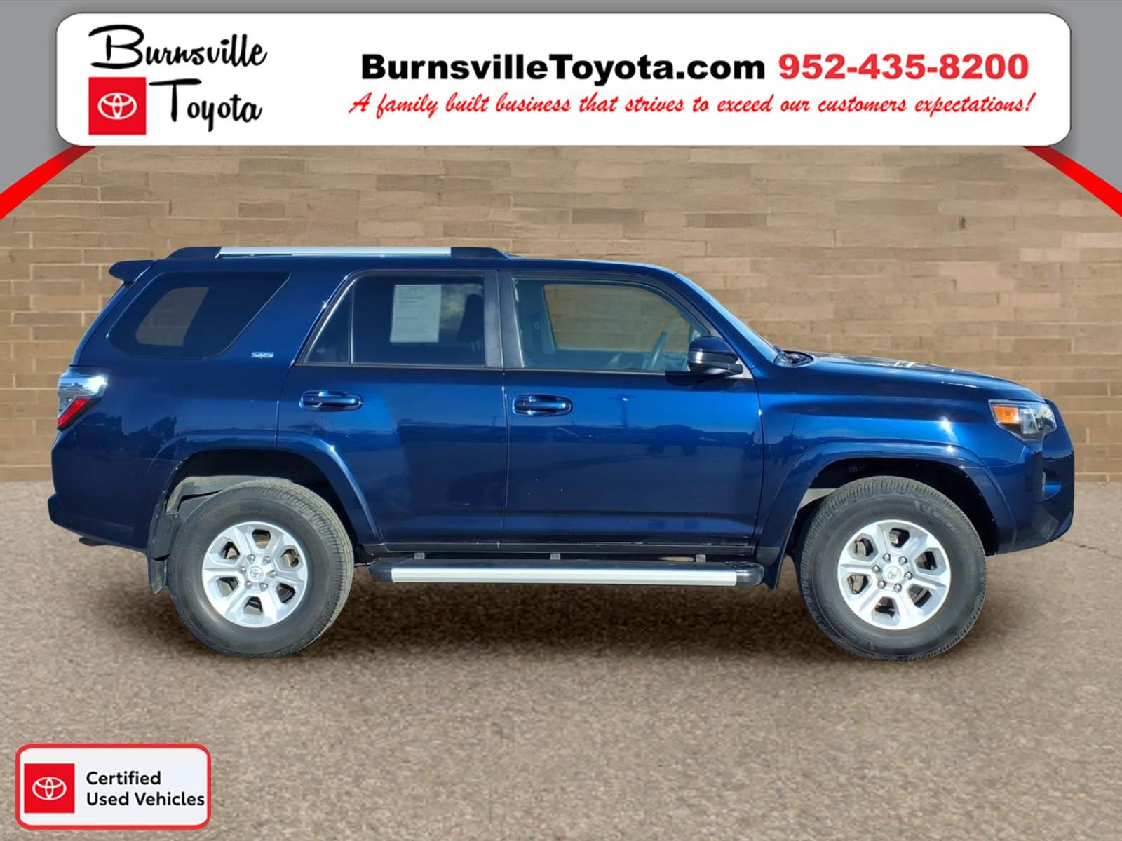 Certified 2023 Toyota 4Runner SR5 with VIN JTEMU5JR0P6088390 for sale in Burnsville, Minnesota