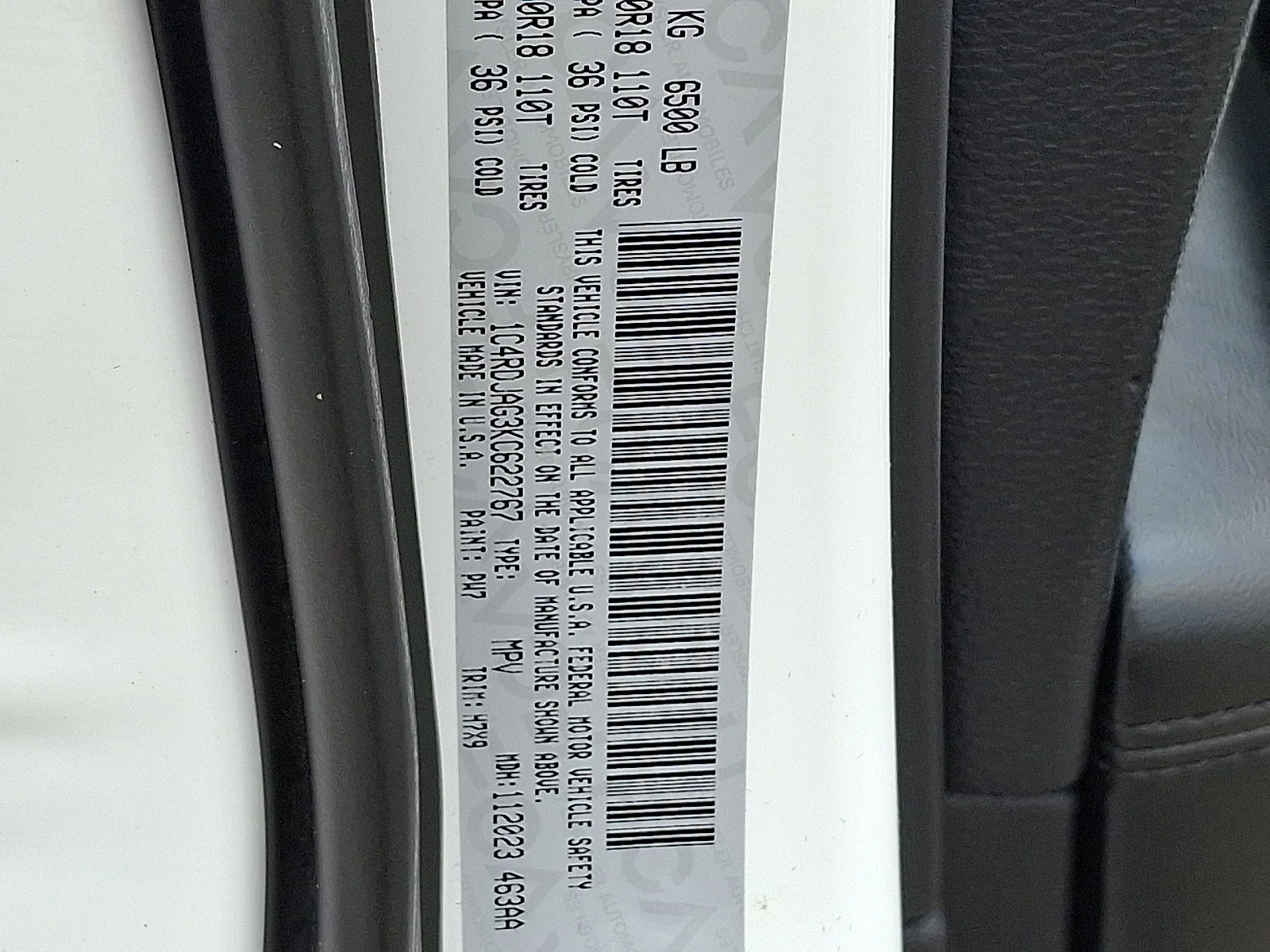 Used 2019 White Knuckle Clearcoat Dodge SXT image 28