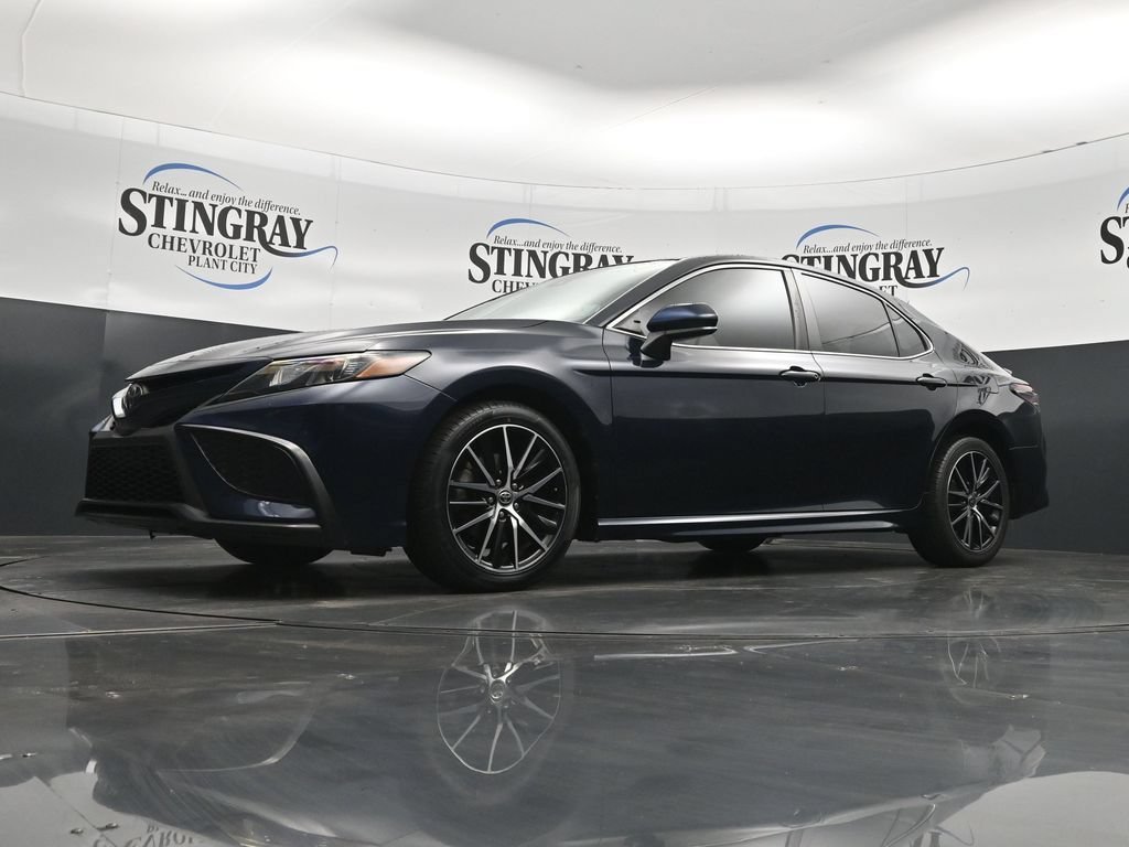 Used 2021 Blue Toyota SE image 28