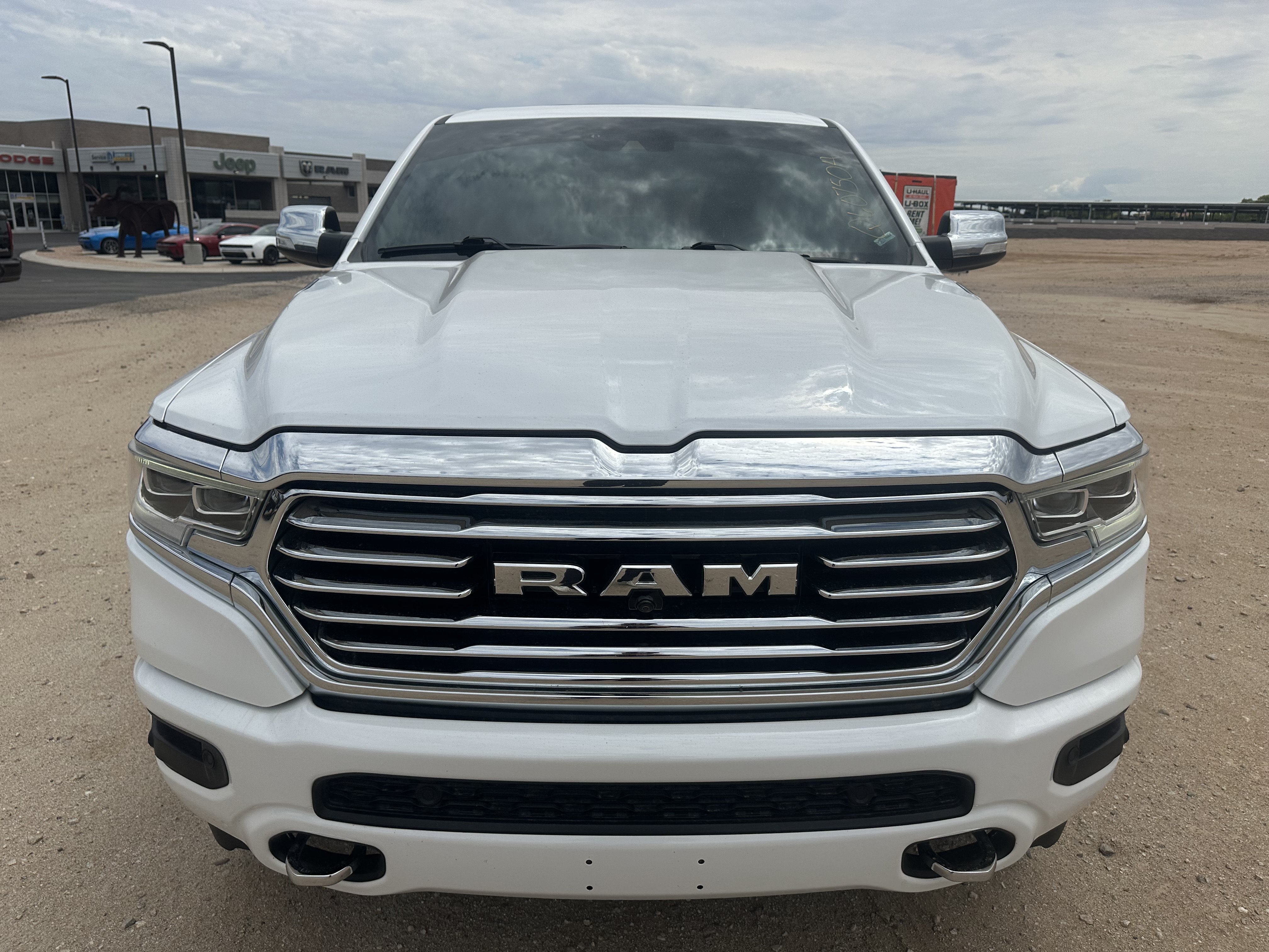 Used 2022 Ivory White Tri-Coat Pearlcoat Ram Longhorn image 8