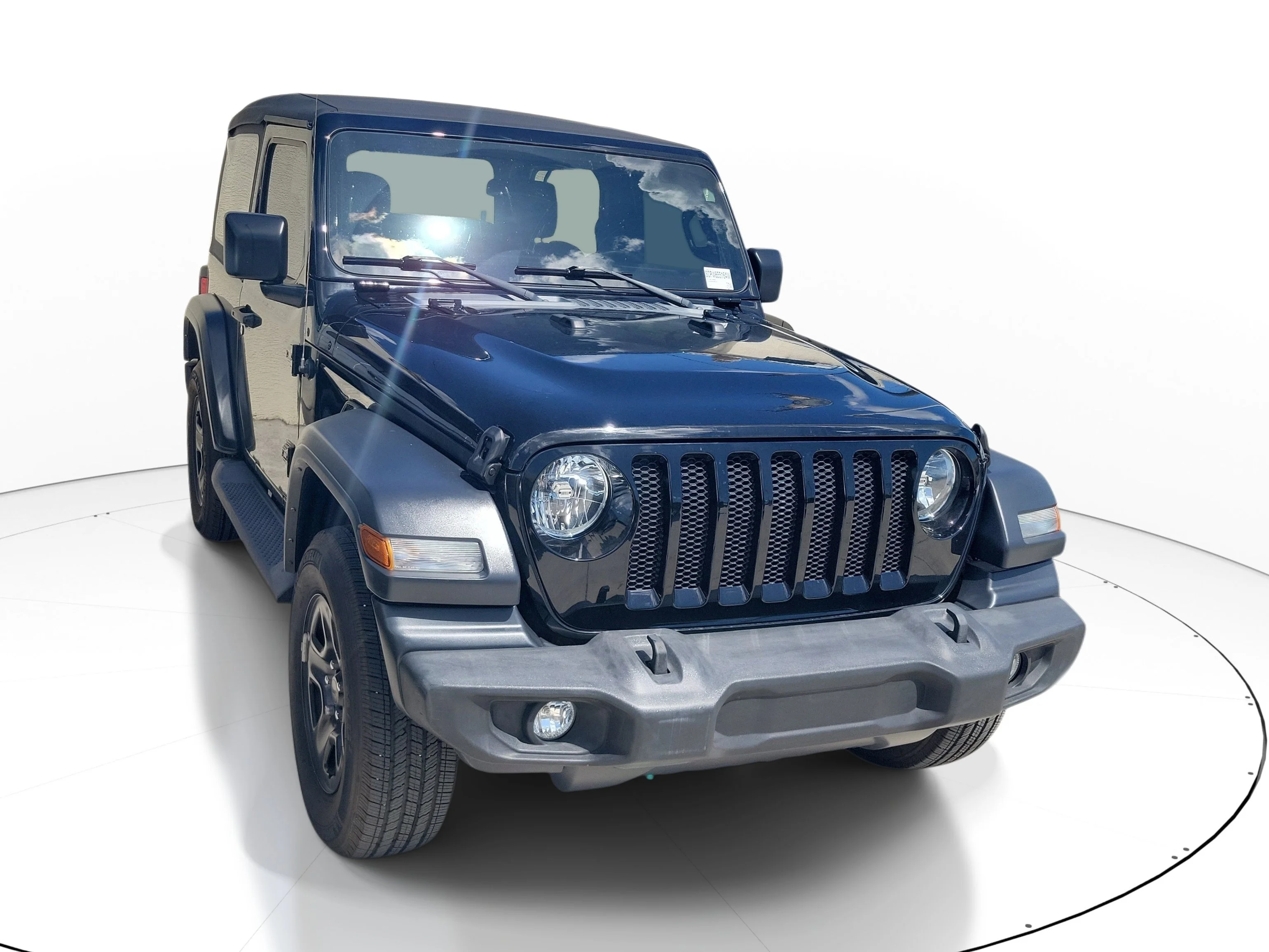 Used 2023 Black Clearcoat Jeep Sport image 1