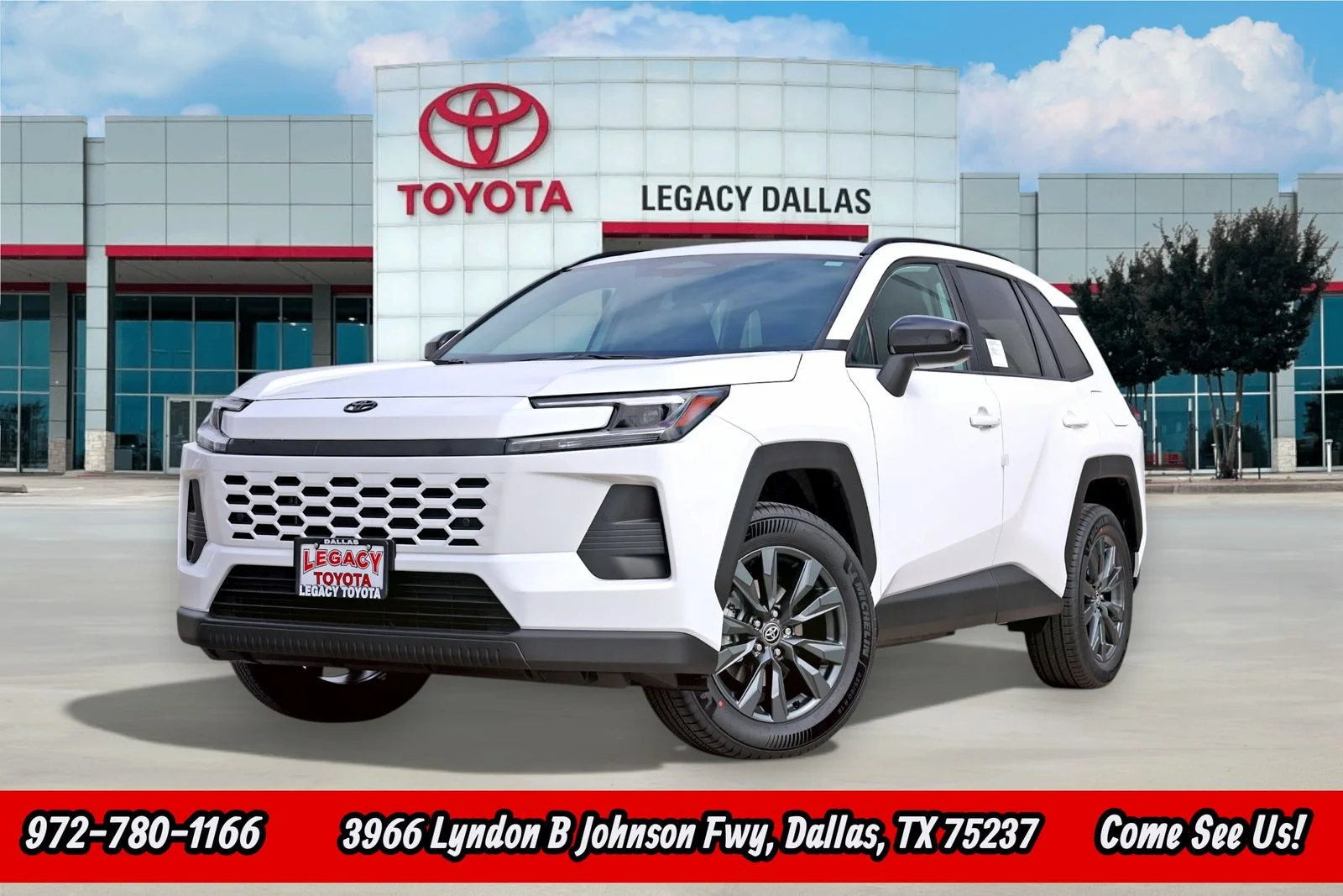 New 2026 White Toyota XLE Premium image 1