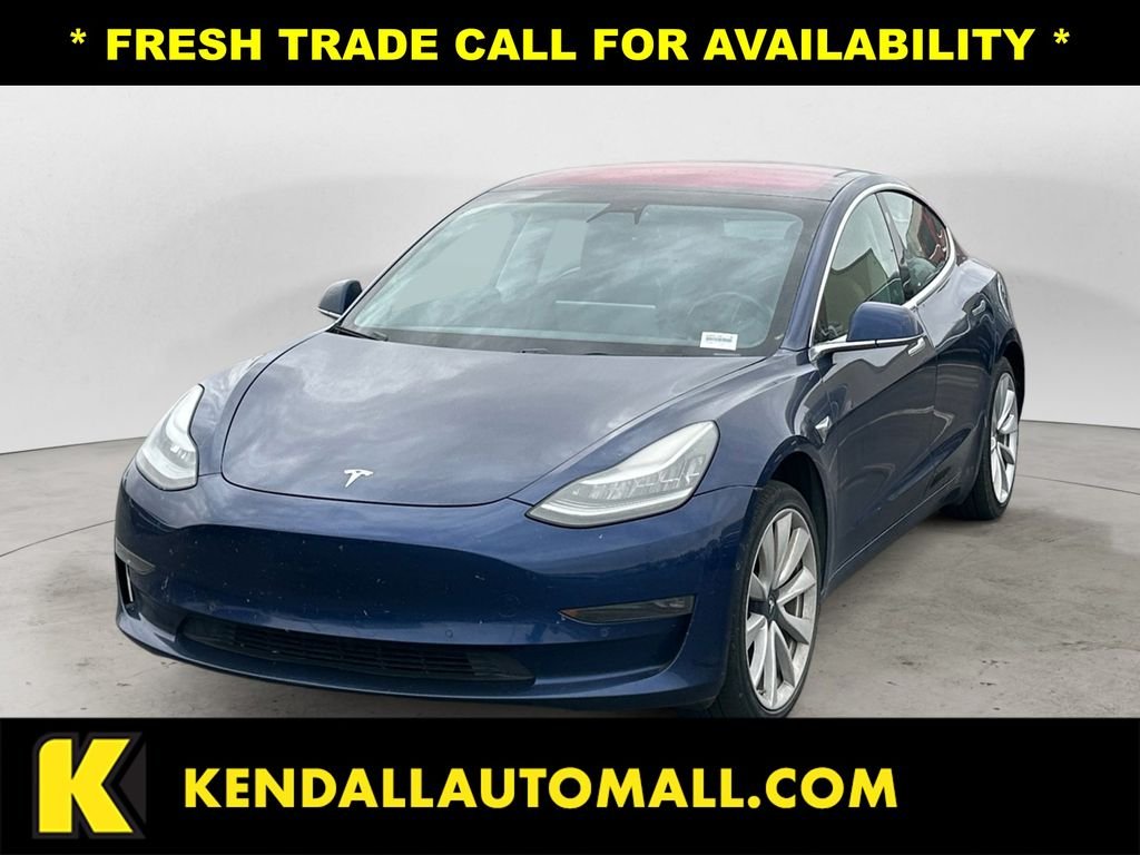 Used 2017 Blue Tesla Long Range image 1