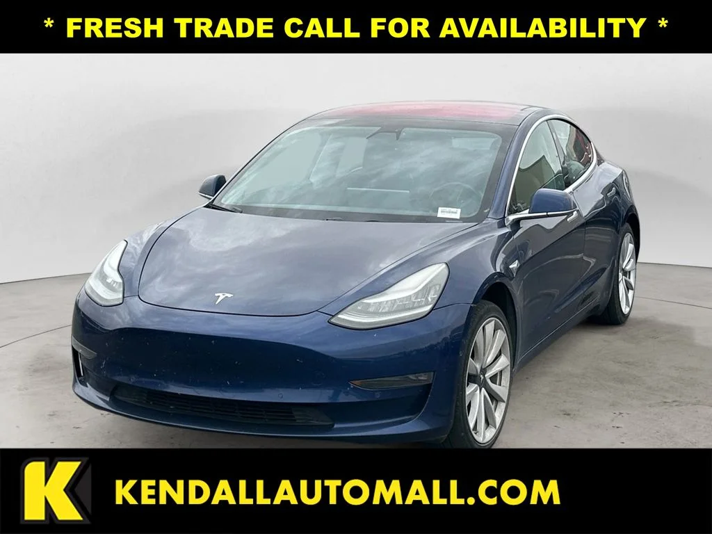 Used 2017 Blue Tesla Long Range image 1