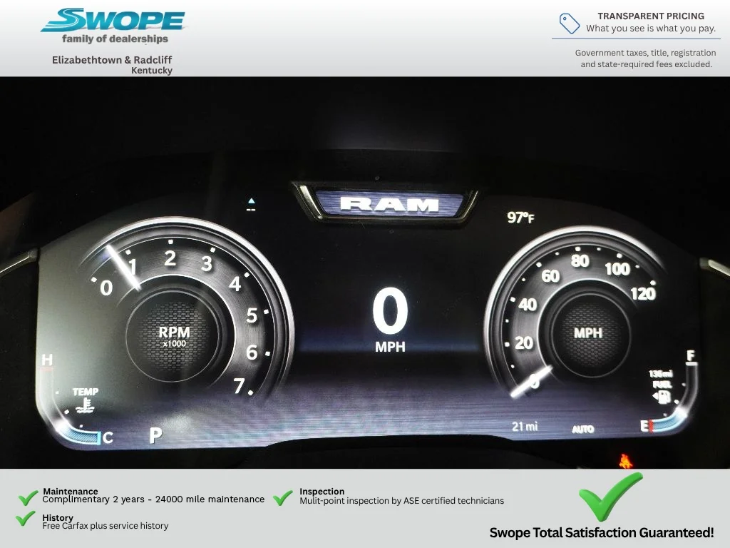 New 2026 Forged Blue Metallic Exterior Paint RAM Big Horn image 17