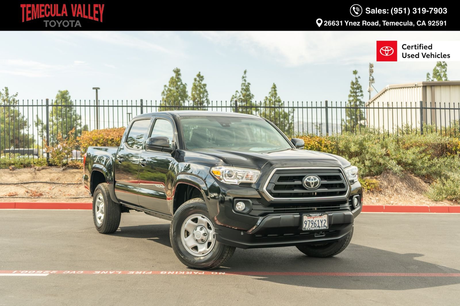 Certified Used 2020 Midnight Black Metallic Toyota SR5 image 1
