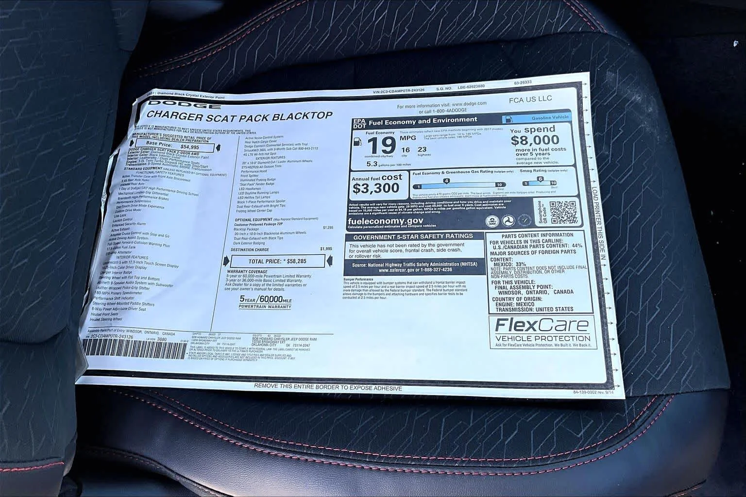 New 2026 Diamond Black Crystal Pearlcoat Dodge Scat Pack image 16