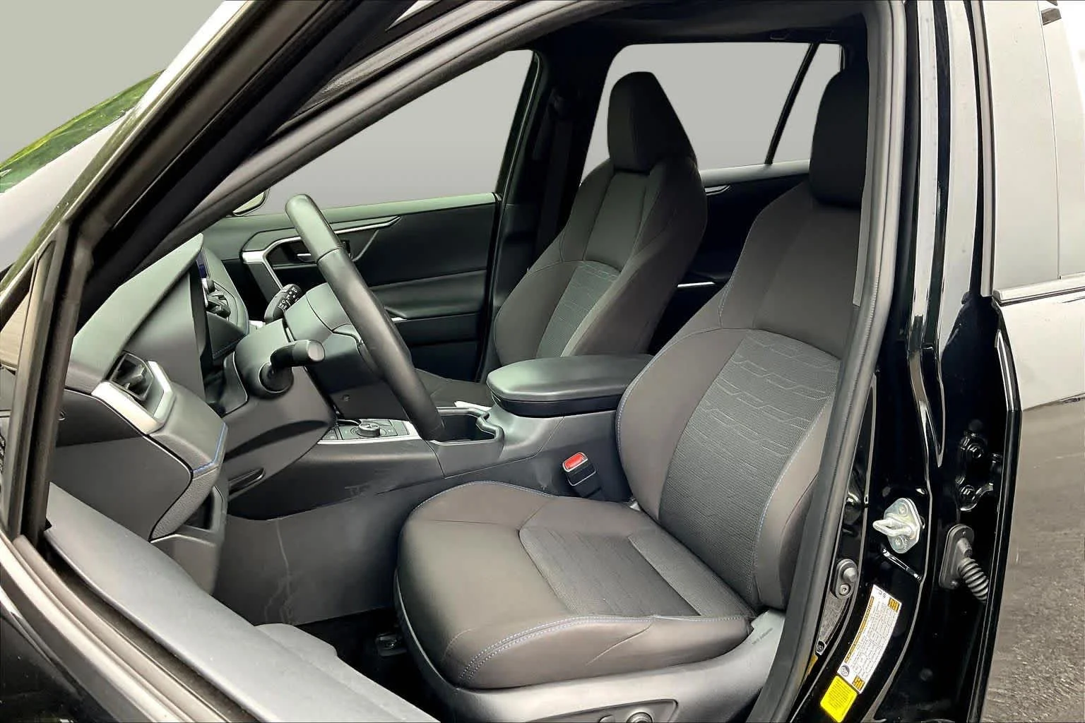 Used 2025 Midnight Black Metallic Toyota Hybrid SE image 8