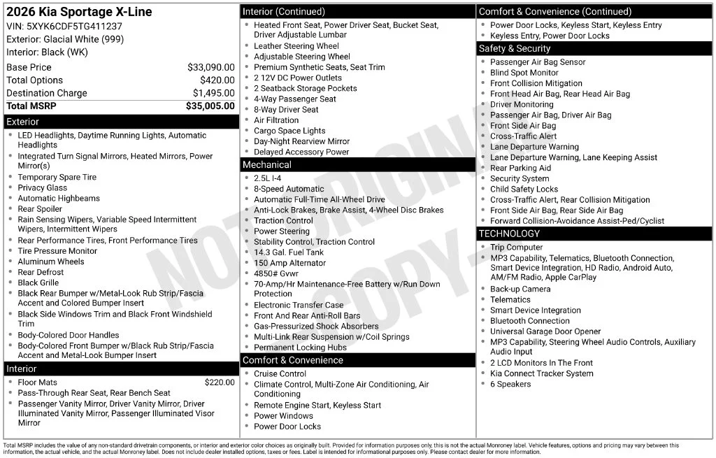 Used 2026 White Kia X-Line image 8