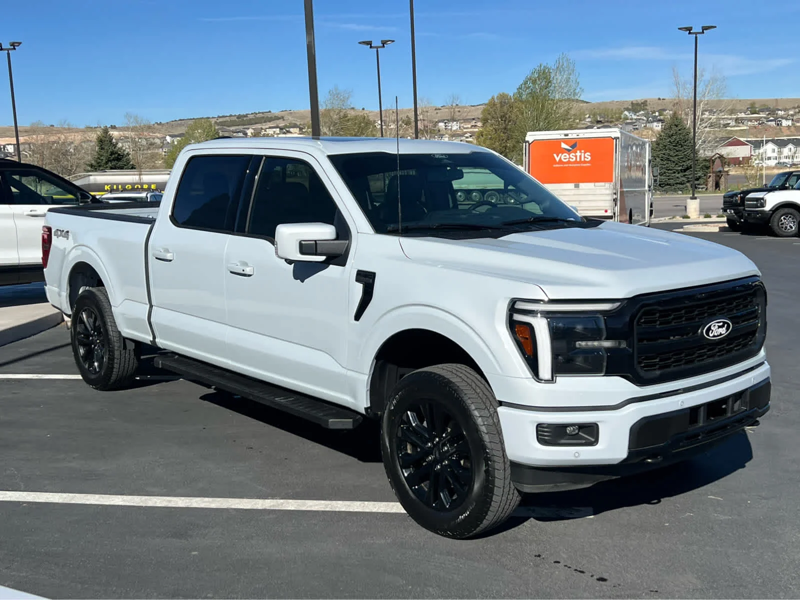 Used 2025 Space White Metallic Ford LARIAT image 5