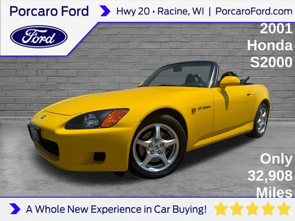 Used 2001 Spa Yellow Pearl Honda Convertible image 1