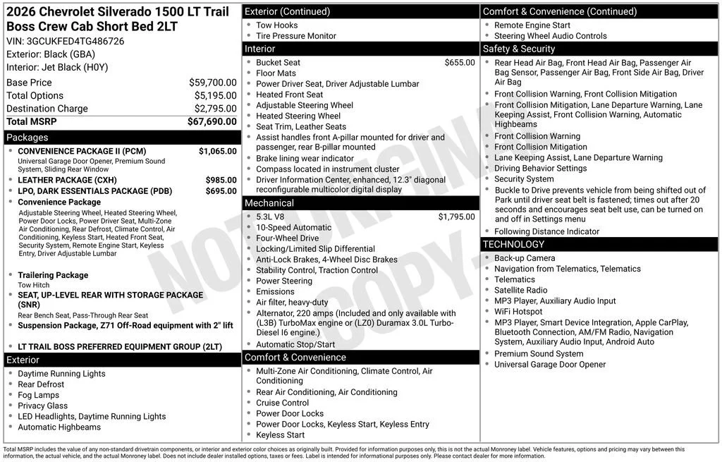 2026 Chevrolet Silverado 1500 LT Trail Boss - Photo 29