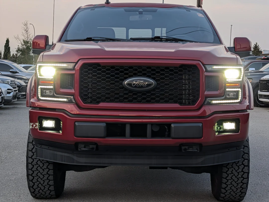 Certified Used 2020 Red Ford LARIAT - - 4WD - 502A Grp - 5.0L V-8 - Twin Panel Sunroof - Black Pkg - B&O Audio - Leather & More! image 3