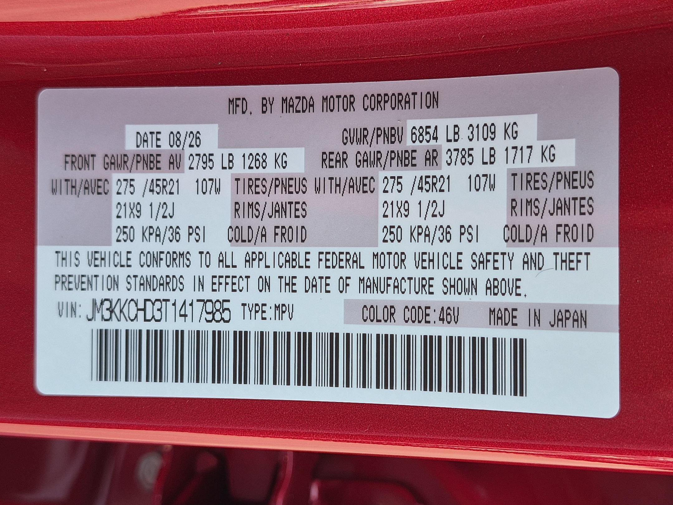 New 2026 Soul Red Crystal Metallic Mazda 3.3 Turbo Premium Sport AWD image 40