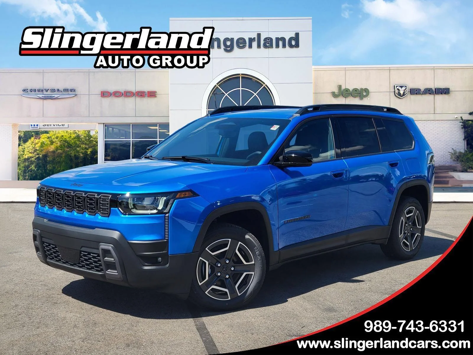 New 2026 Hydro Blue Pearl-Coat Exterior Paint Jeep Limited image 1