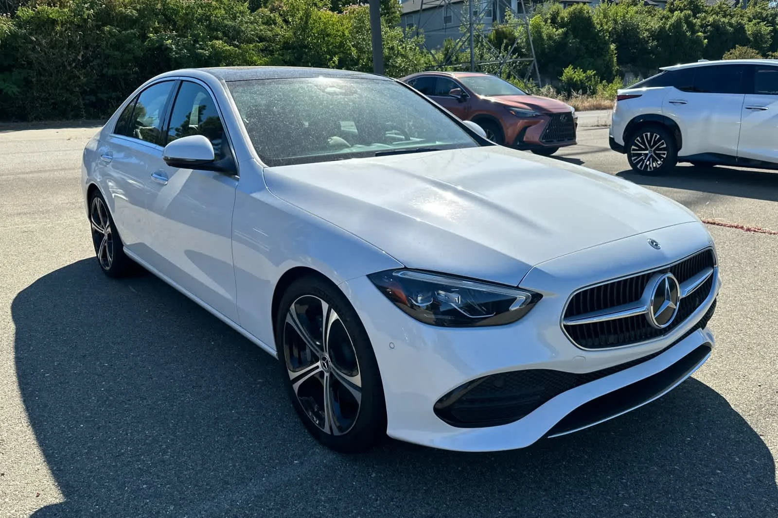 Used 2022 MANUFAKTUR Moonlight White Metallic Mercedes-Benz C 300 image 3