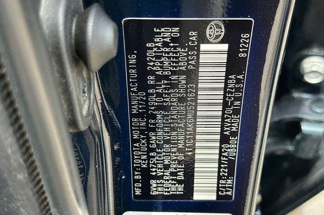 Certified Used 2021 GALACTIC AQUA Toyota  image 29
