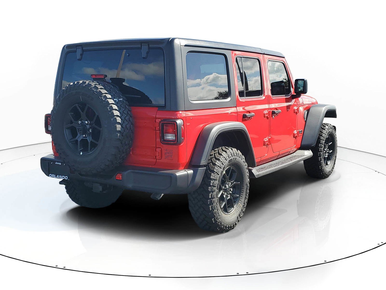 New 2026 Firecracker Red Clear-Coat Exterior Paint Jeep Willys image 3