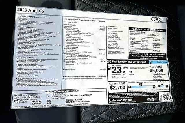 New 2026 Blue Audi  image 14