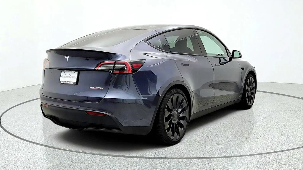 Used 2022 Midnight Silver Metallic Tesla Performance AWD image 5