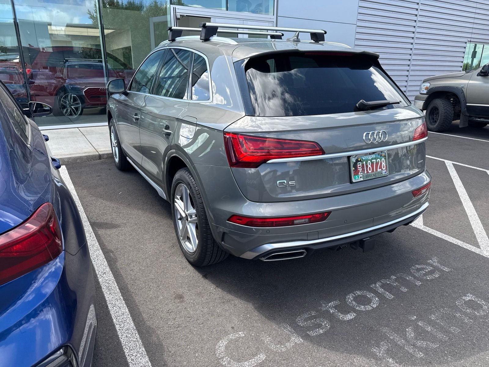 Used 2024 Gray Audi 55 Premium Plus image 3