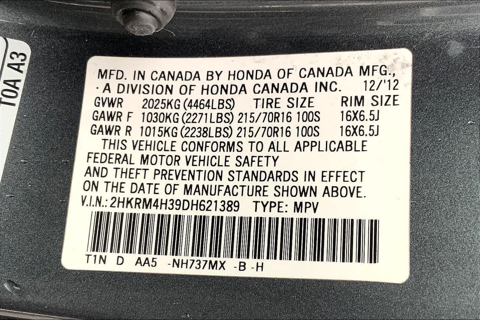 Used 2013 Polished Metal Metallic Honda LX image 34