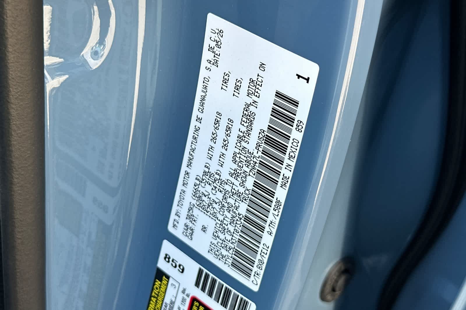 New 2026 Heritage Blue Toyota Tacoma TRD Sport image 27