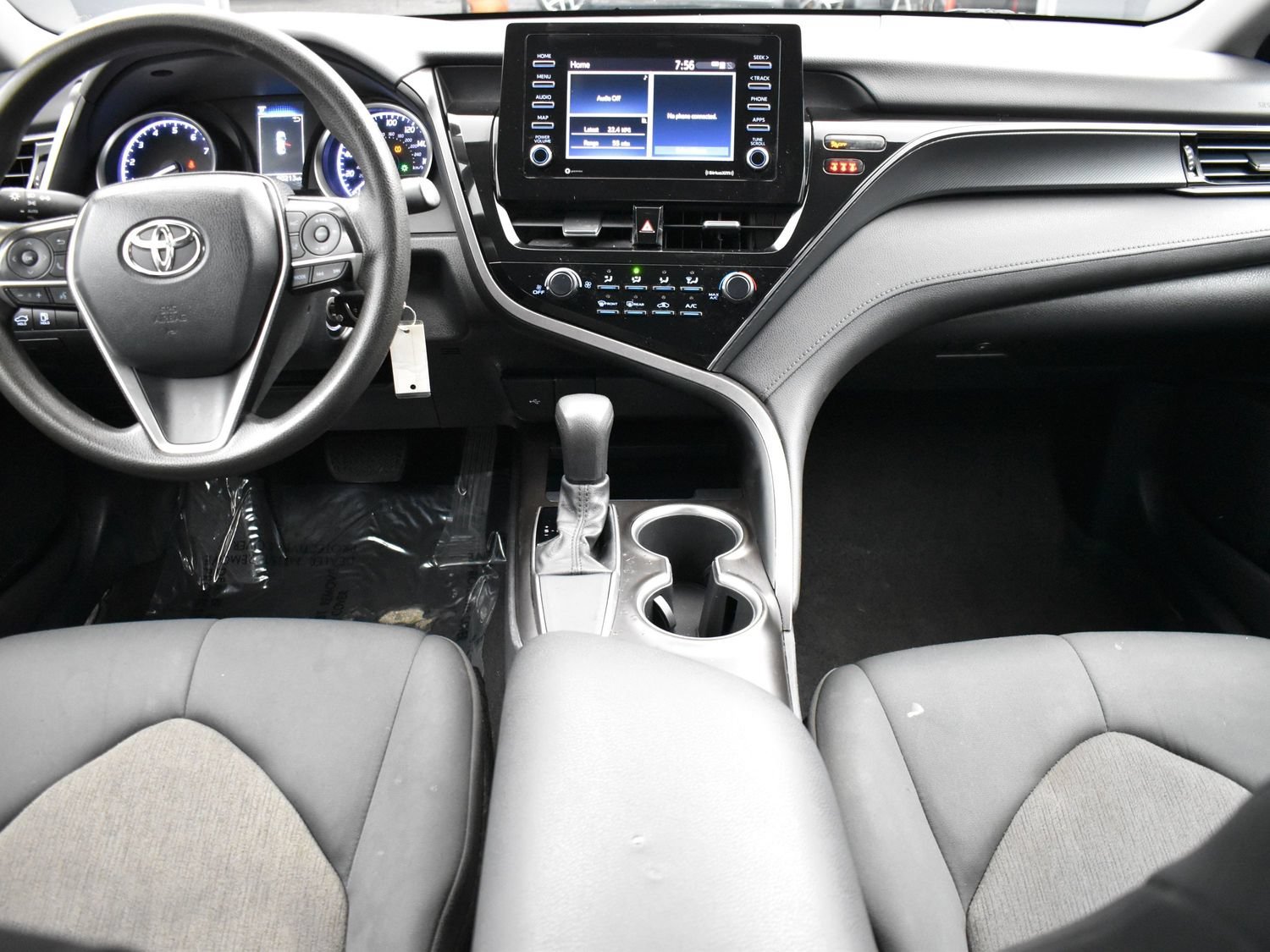 Used 2021 Midnight Black Metallic Toyota LE image 19